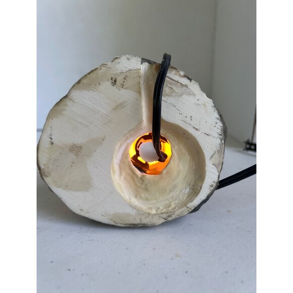 Ceramic Lighthouse Night Light or Luminary  Hand-Painted Nautical Coastal Beach - Picture 6 of 10